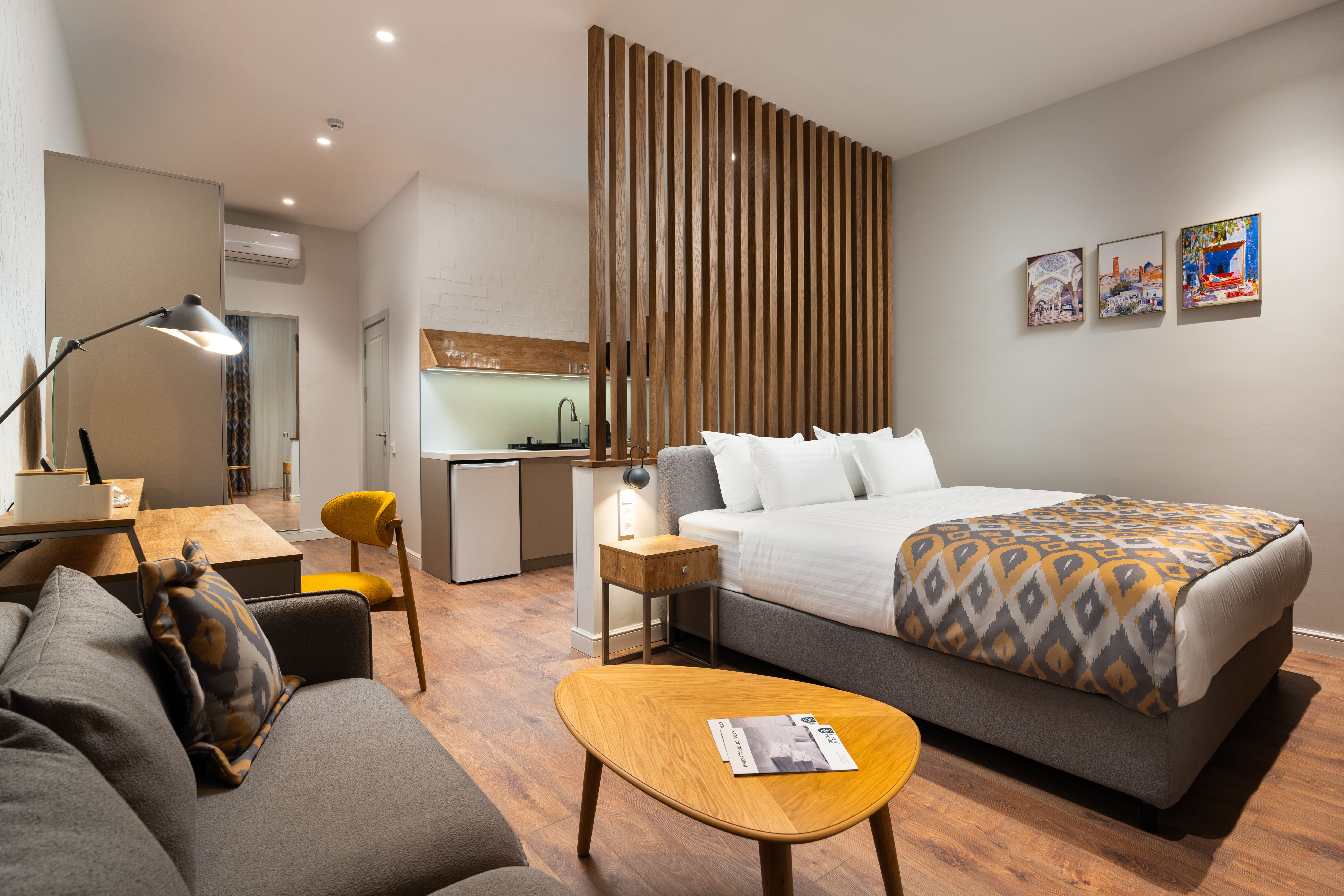 Номер "Cтандарт Double" 23кв.м Студия с кухней